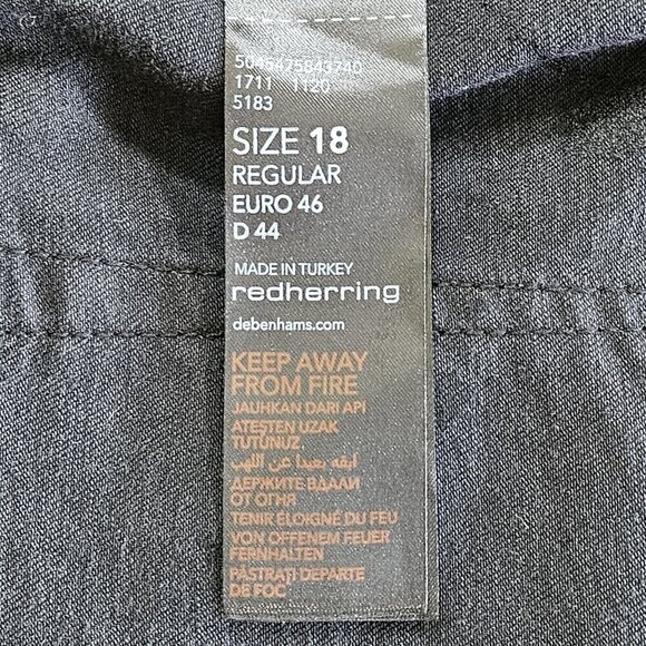 RJR John Rocha Jeans Womens 18 R Black High Rise Embroidery Flowers Sequins Boho - Picture 7 of 16